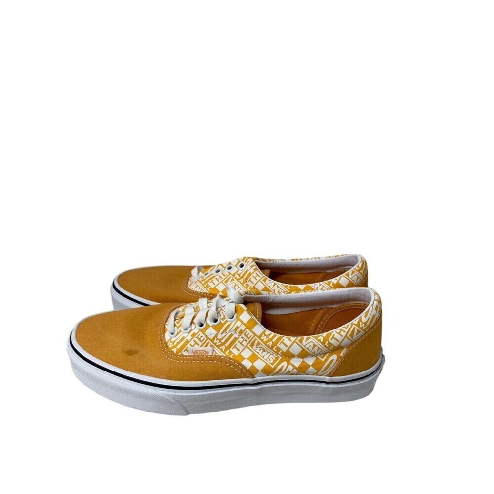 Vans Sneakers Women's Size 10 Yellow Lace Up Skateboard Shoes - Picture 3 of 13